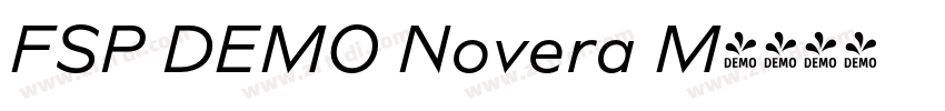 FSP DEMO Novera M字体转换 FSP DEMO Novera M字体转换